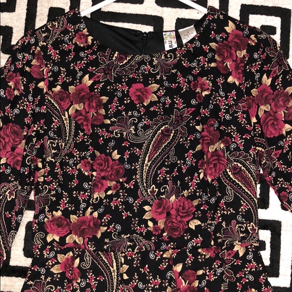 Rose Printed Dress - Picture 2 of 5